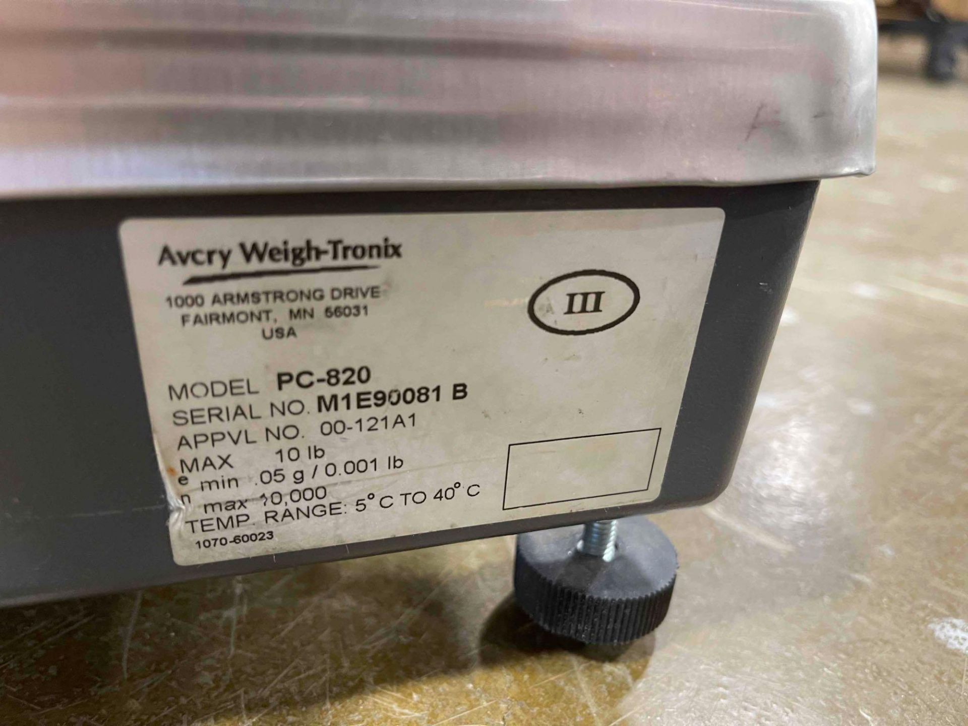 (2) Avery Weigh-Tronix 10lbs Capacity - Image 5 of 5
