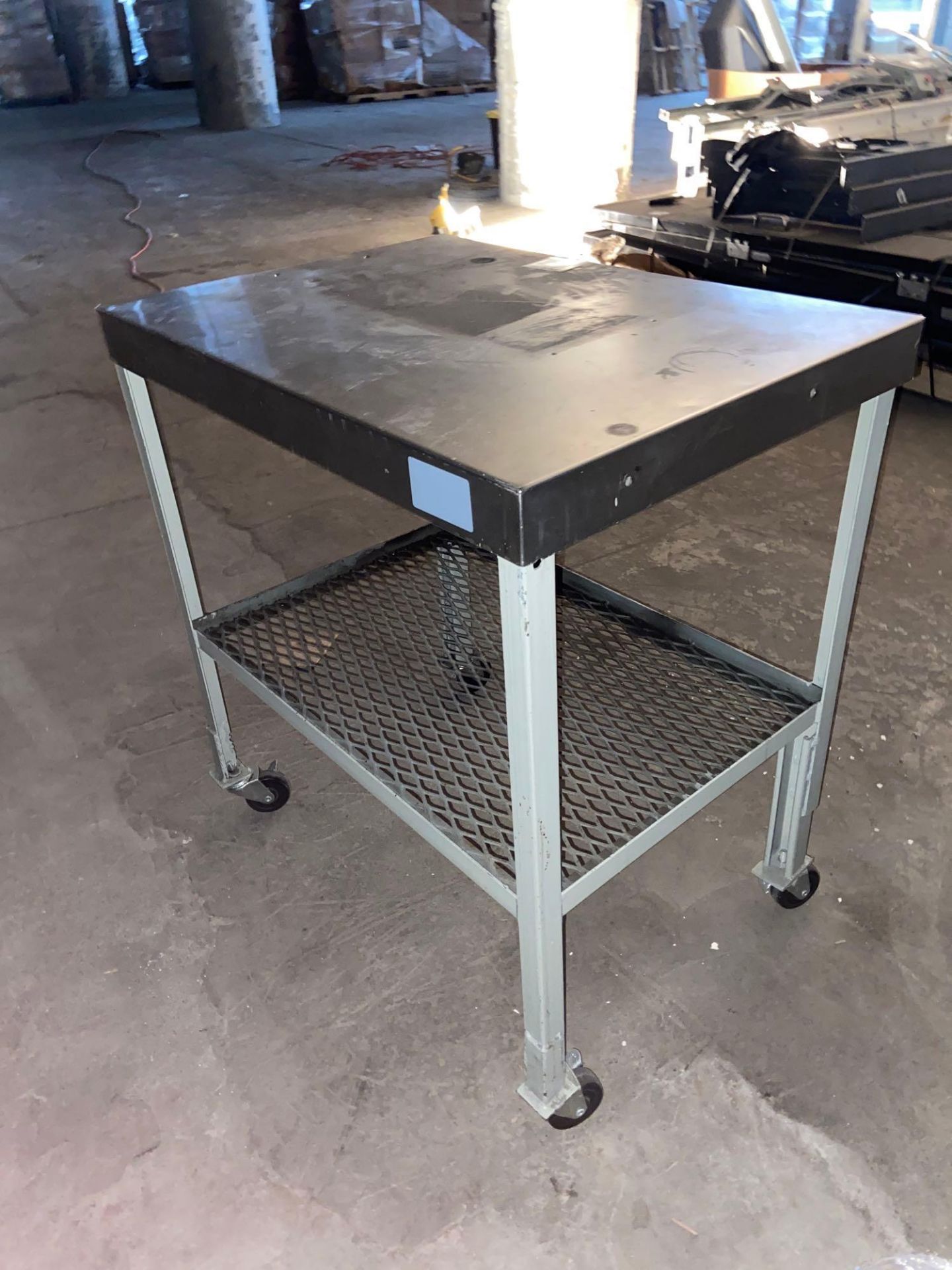 Stainless Steel Cart w/ Undershelf - Image 4 of 4