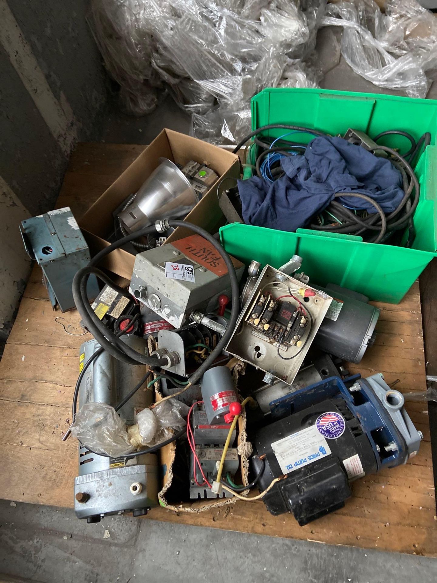 Pallet of Assorted Electrical Parts