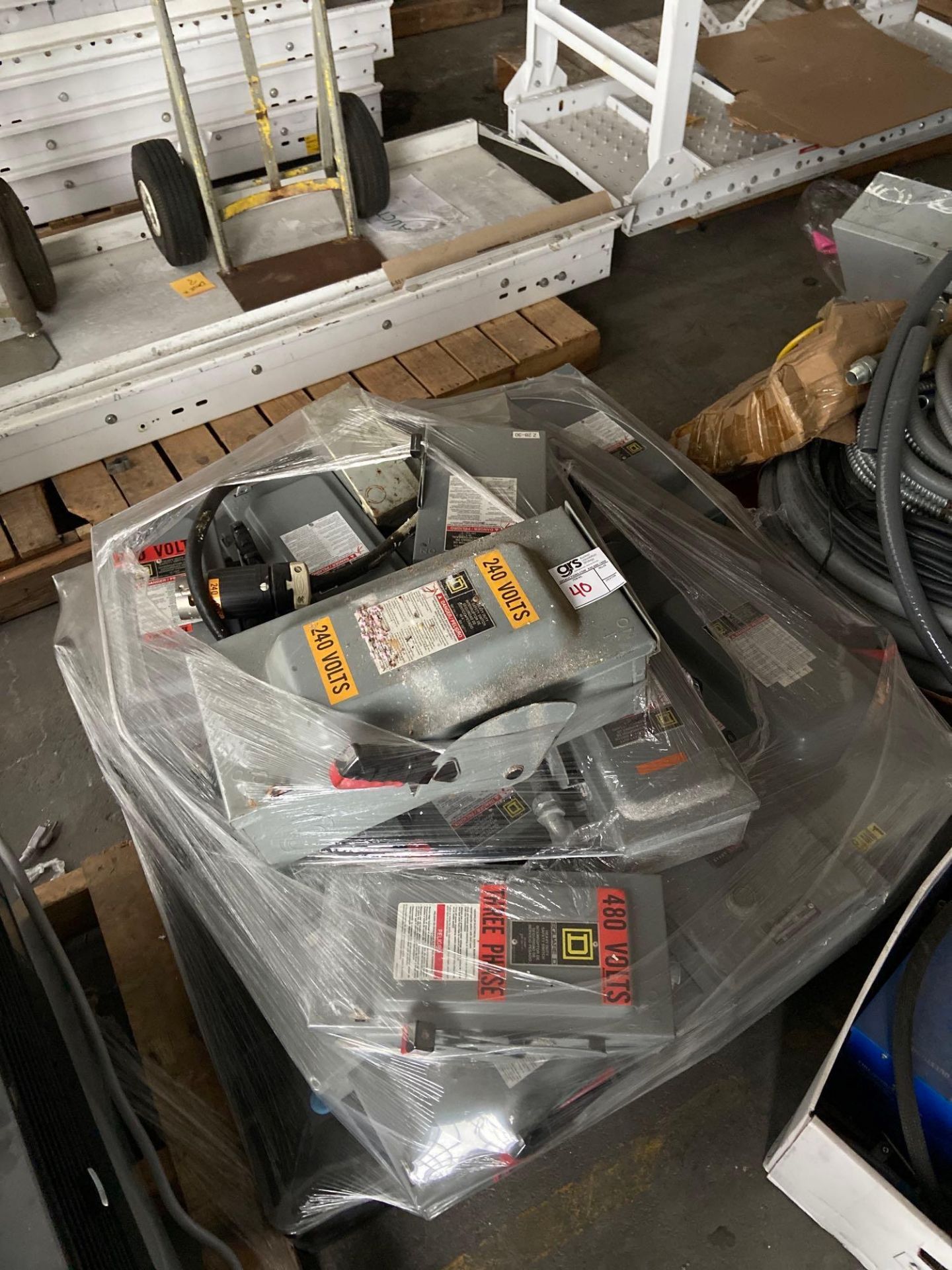 Pallet of Square-D Heavy Switch and Breaker Boxes