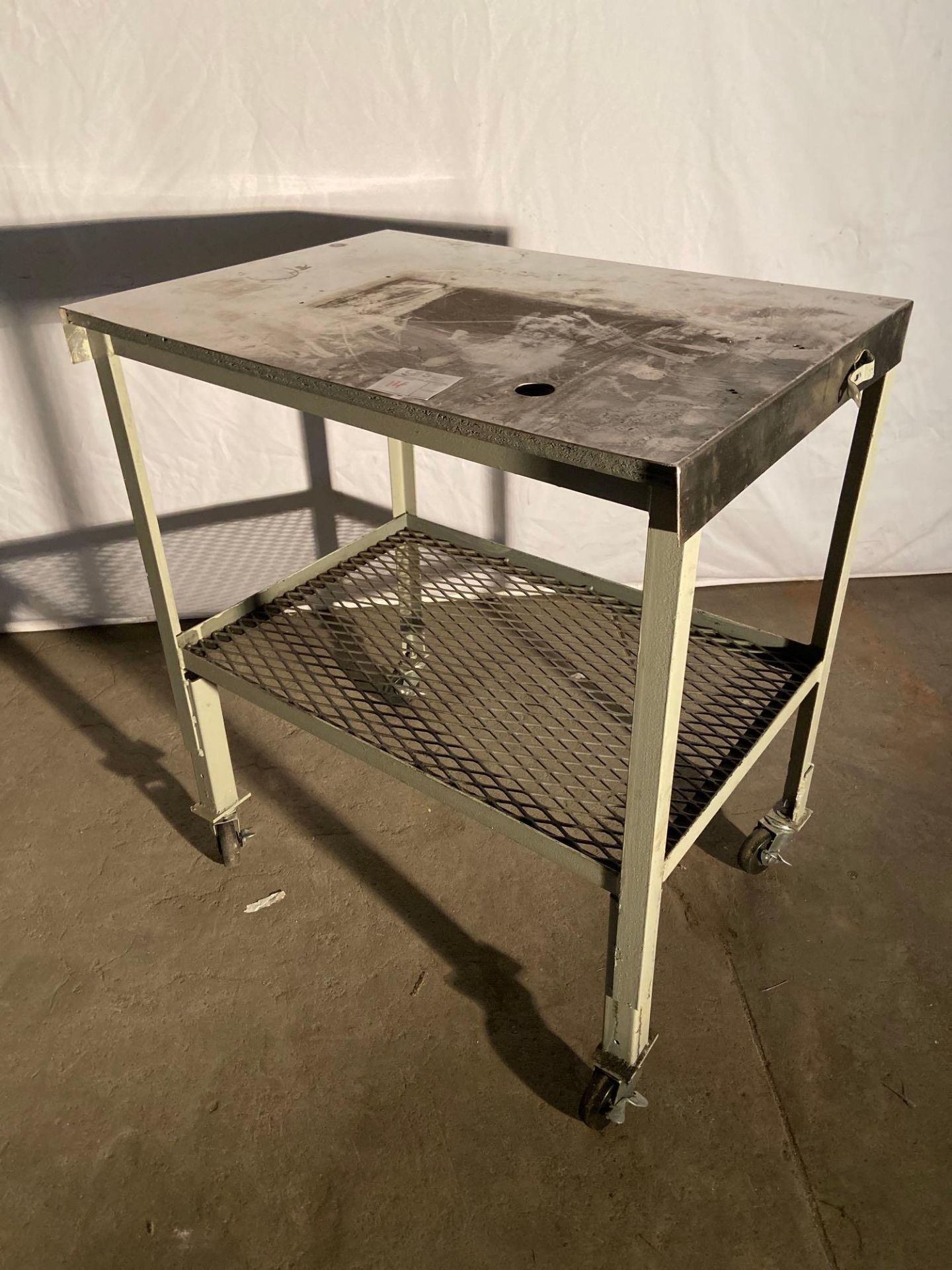 Stainless Steel Cart w/ Undershelf - Image 3 of 4