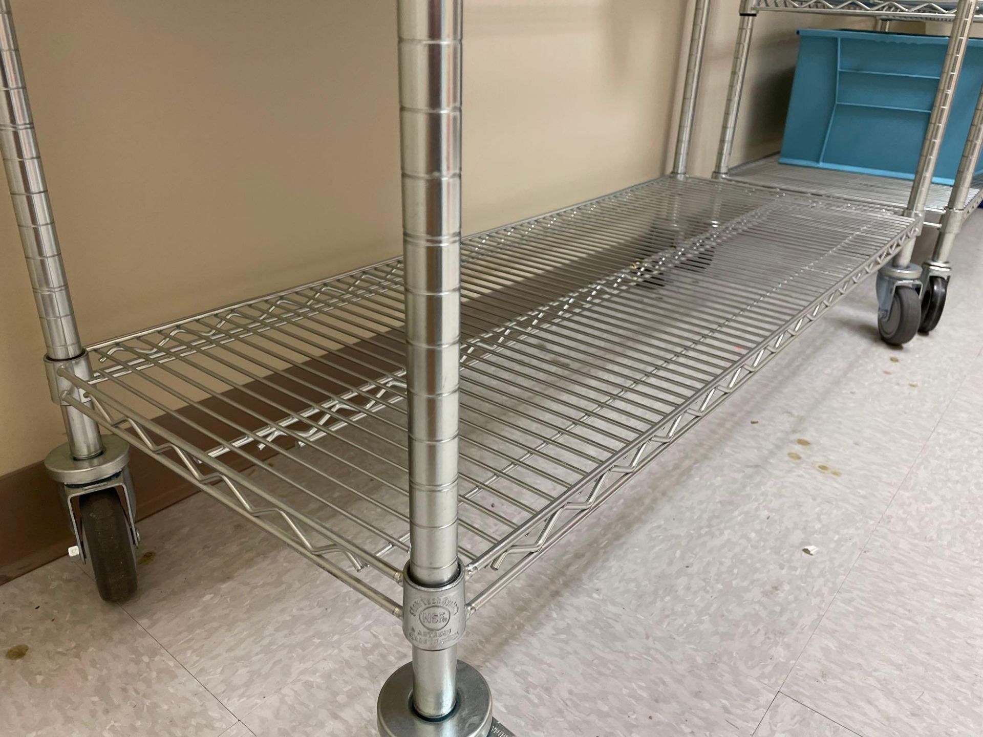 5-Tier Wire Shelving Unit on Casters - Image 3 of 3