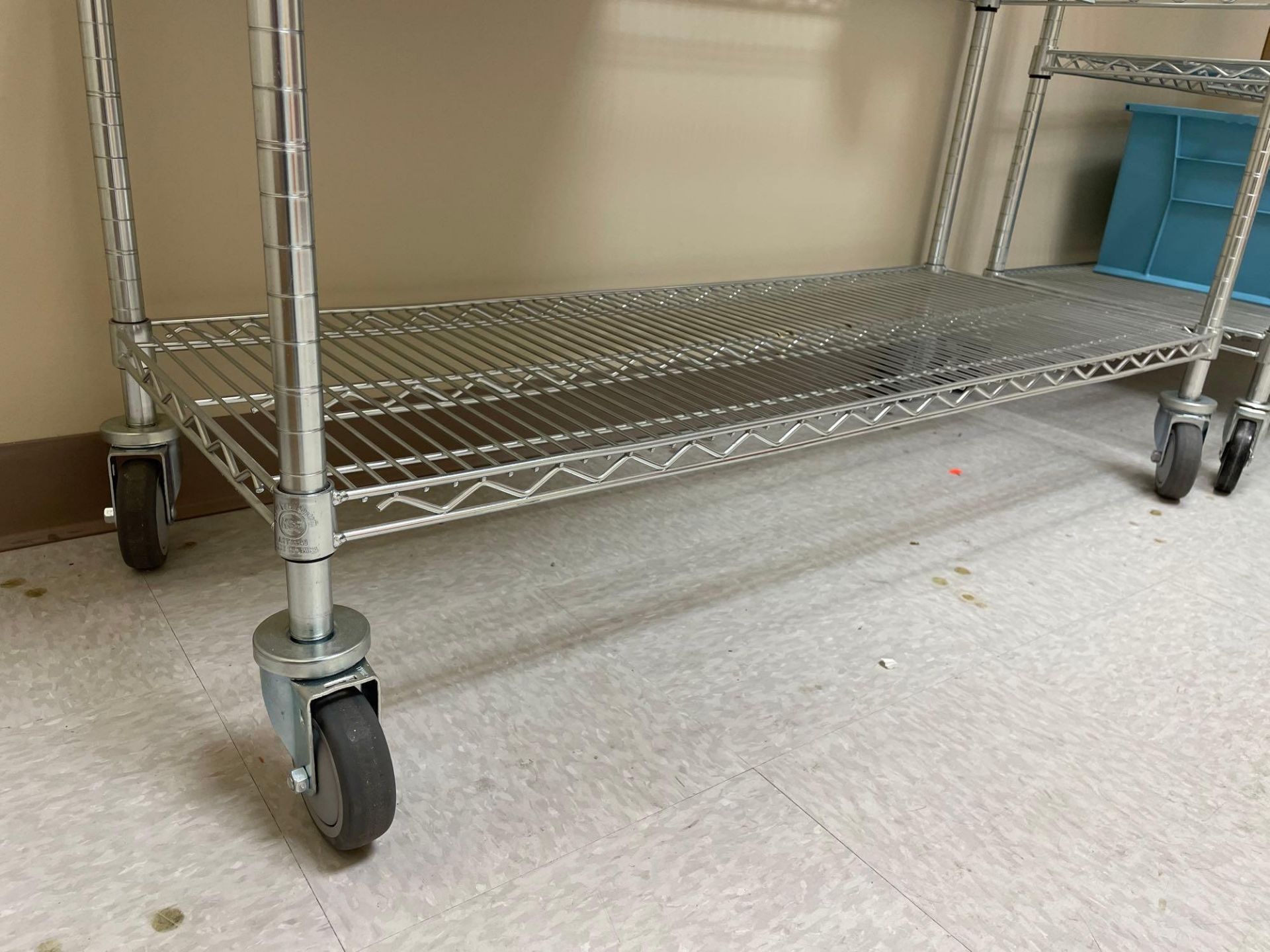 5-Tier Wire Shelving Unit on Casters - Image 2 of 3