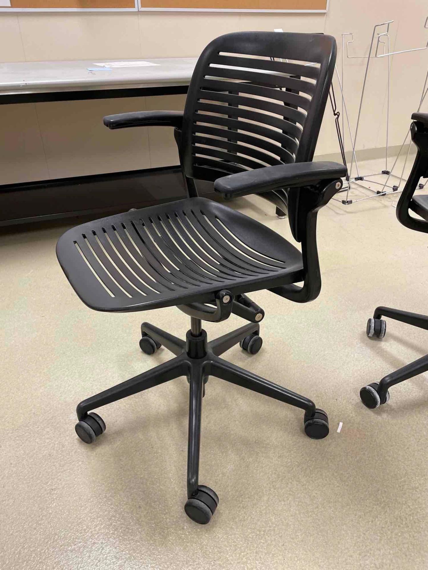 (3) Plastic LadderBack Office Chairs - Image 4 of 4