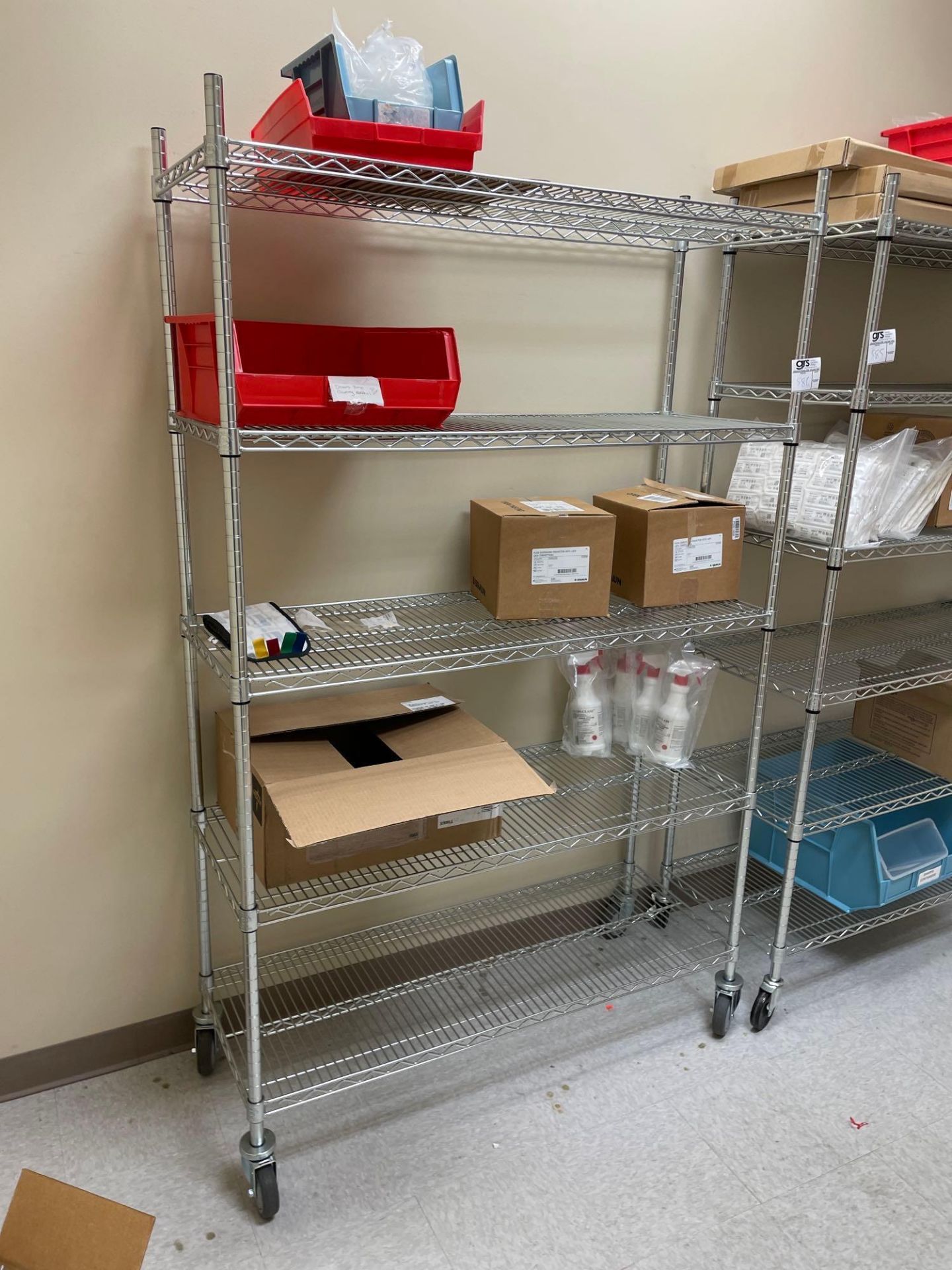 5-Tier Wire Shelving Unit on Casters