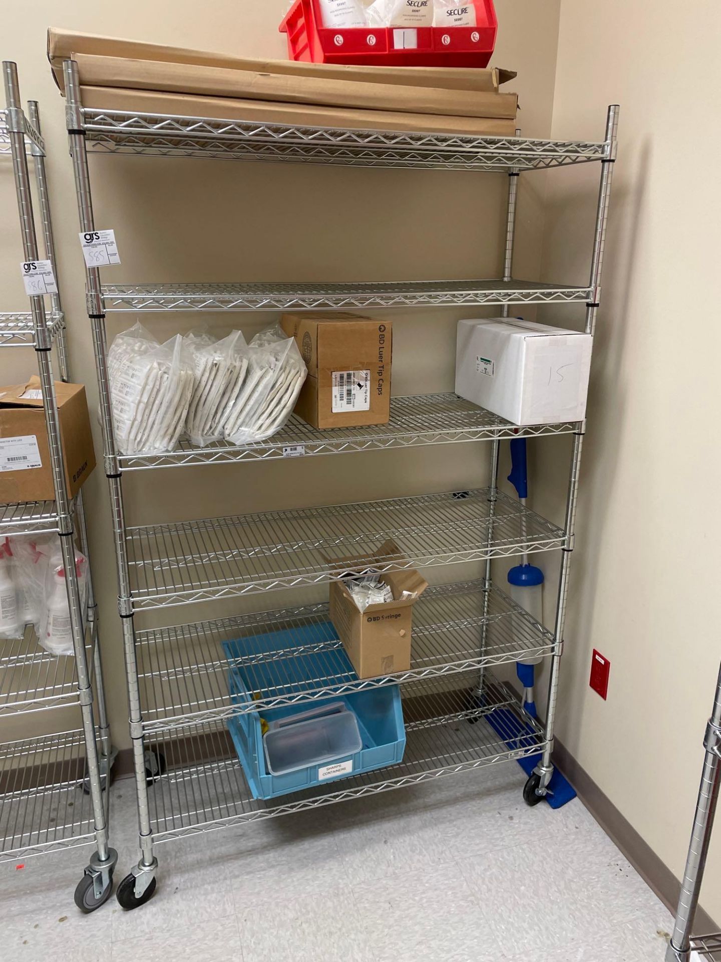 6-Tier Wire Shelving Unit on Casters - Image 2 of 4