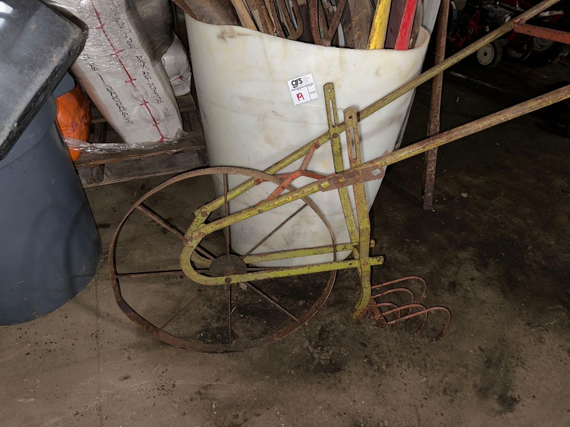 Antique Hand Tiller - Image 2 of 3