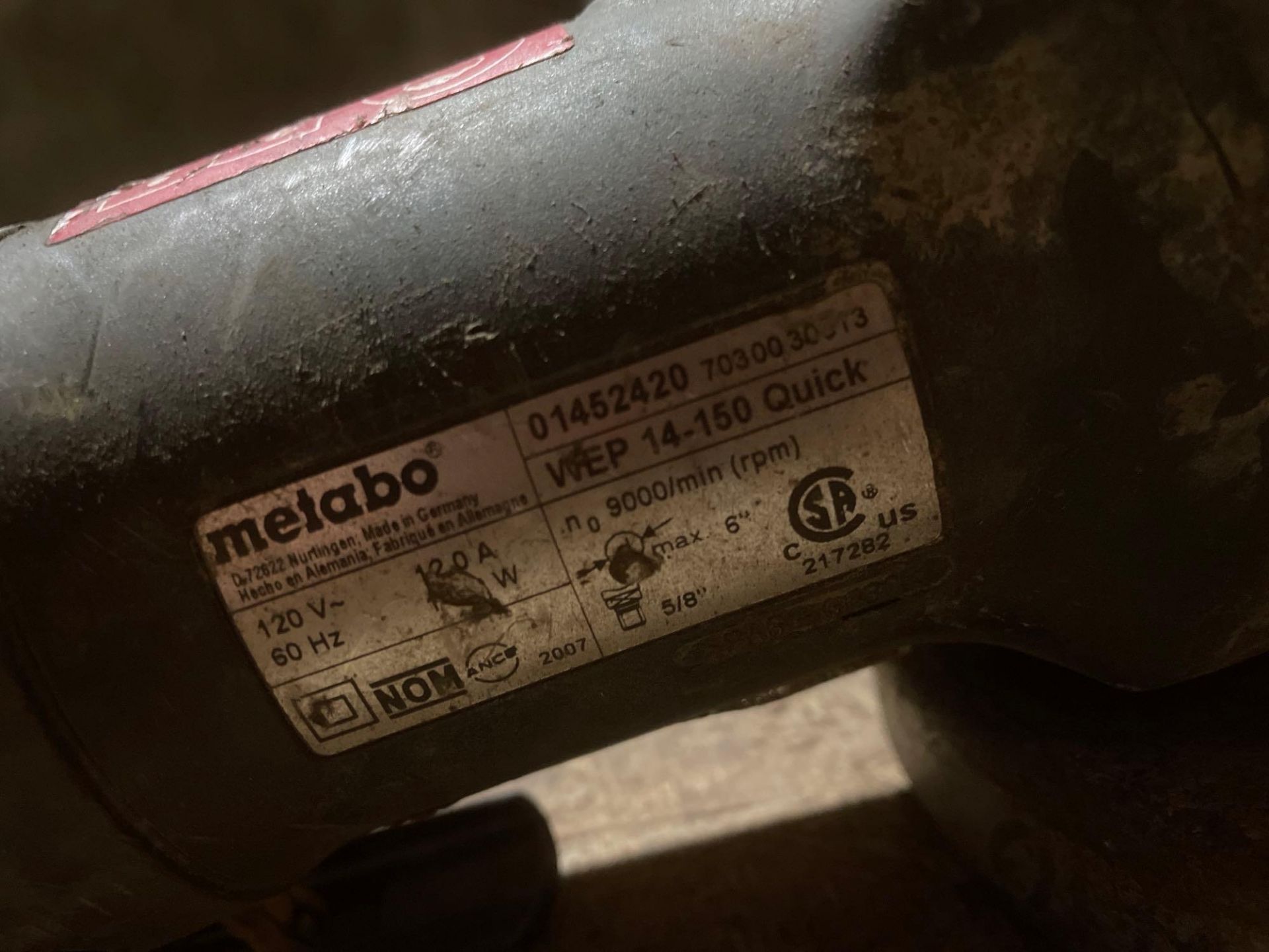 Metabo Electric Angle Grinder - Image 4 of 4