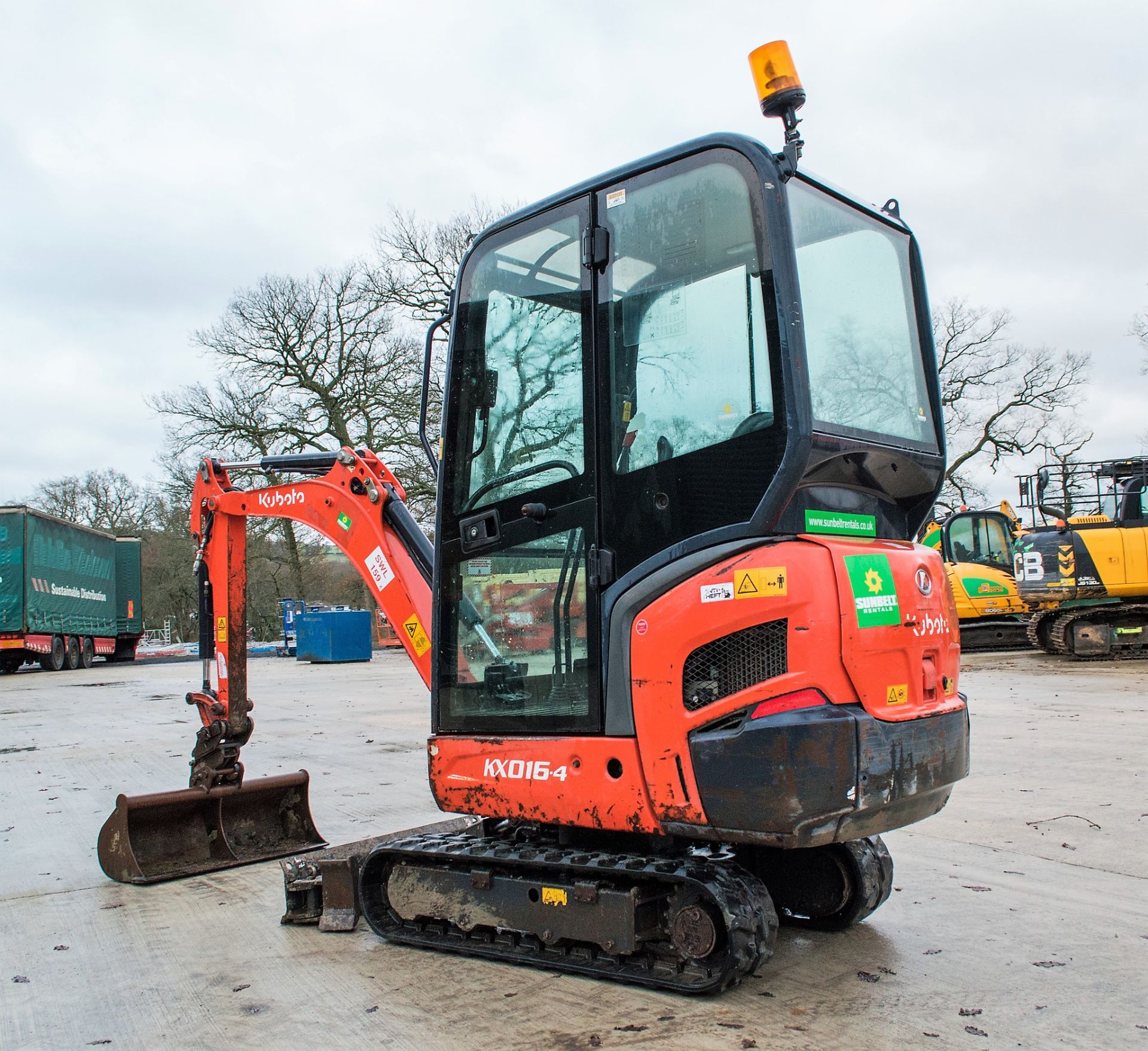 Kubota KX016-4 1.5 tonne rubber tracked excavator Year: 2014 S/N: 57529 Recorded Hours: 2638 - Image 4 of 23