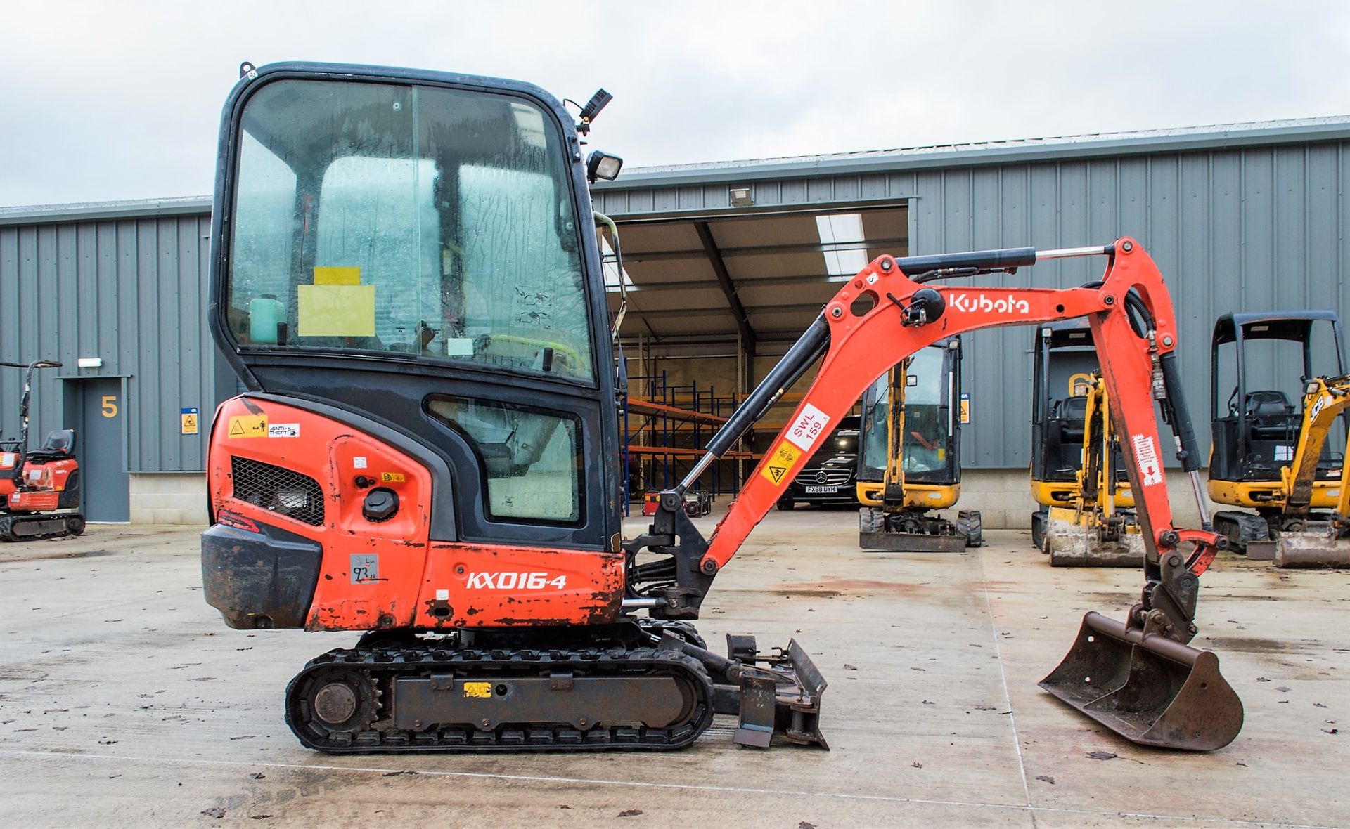 Kubota KX016-4 1.5 tonne rubber tracked excavator Year: 2014 S/N: 57592 Recorded Hours: 2375 - Image 8 of 23