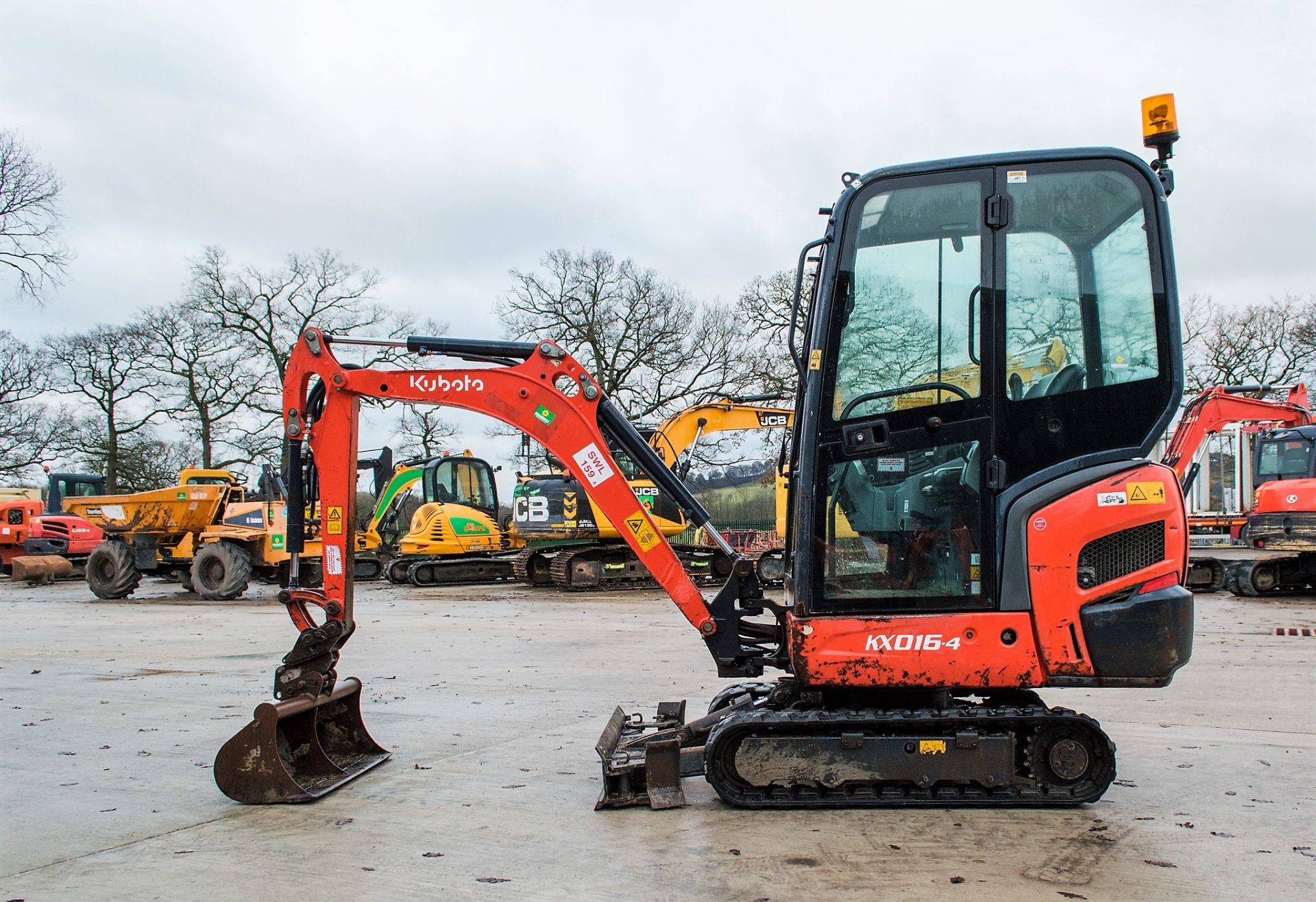 Kubota KX016-4 1.5 tonne rubber tracked excavator Year: 2014 S/N: 57529 Recorded Hours: 2638 - Image 7 of 23