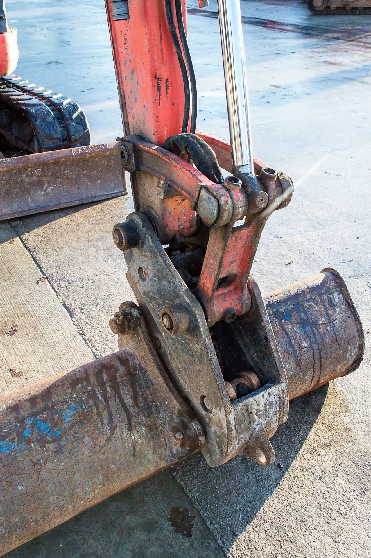 Kubota U55-4 5.5 tonne rubber tracked excavator Year: 2014 S/N: 52741 Recorded Hours: 3708 blade, - Image 14 of 20