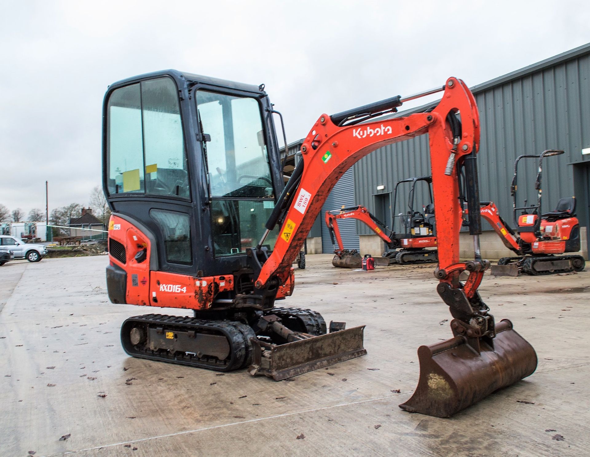 Kubota KX016-4 1.5 tonne rubber tracked excavator Year: 2014 S/N: 57529 Recorded Hours: 2638 - Image 2 of 23