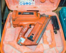 Paslode Impulse IM350/90 CT 6v cordless nail gun c/w carry case and 2 batteries CO