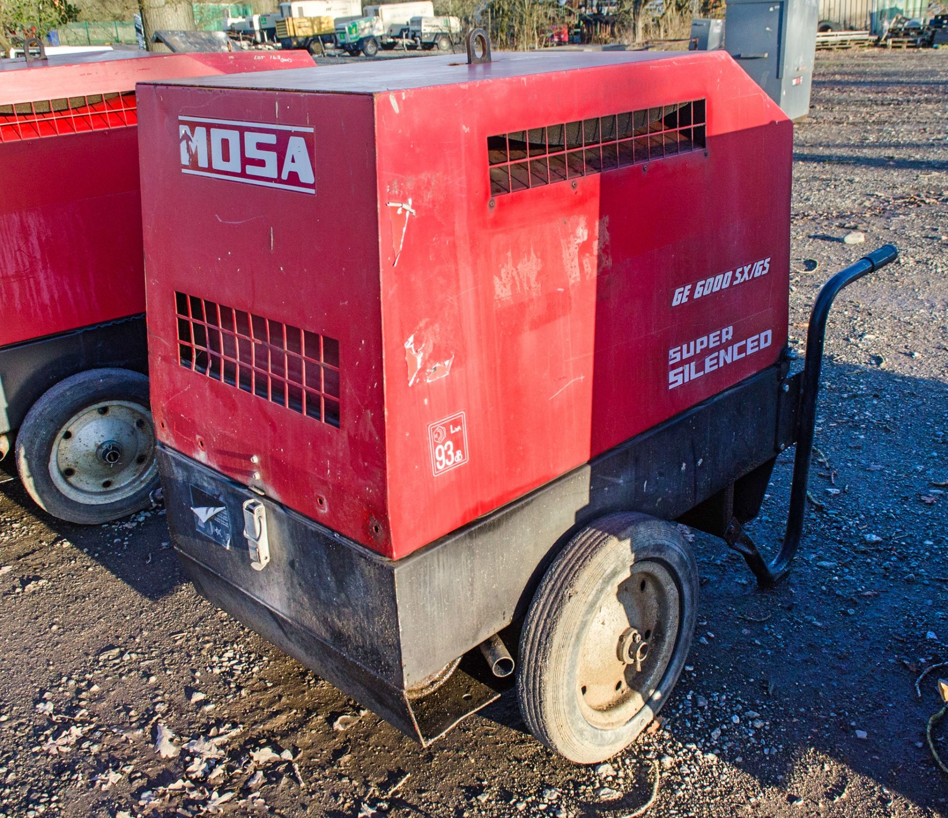 Mosa GE6000 SX/GS 6kva diesel driven generator Recorded Hours: 3196 15105178 - Image 2 of 5