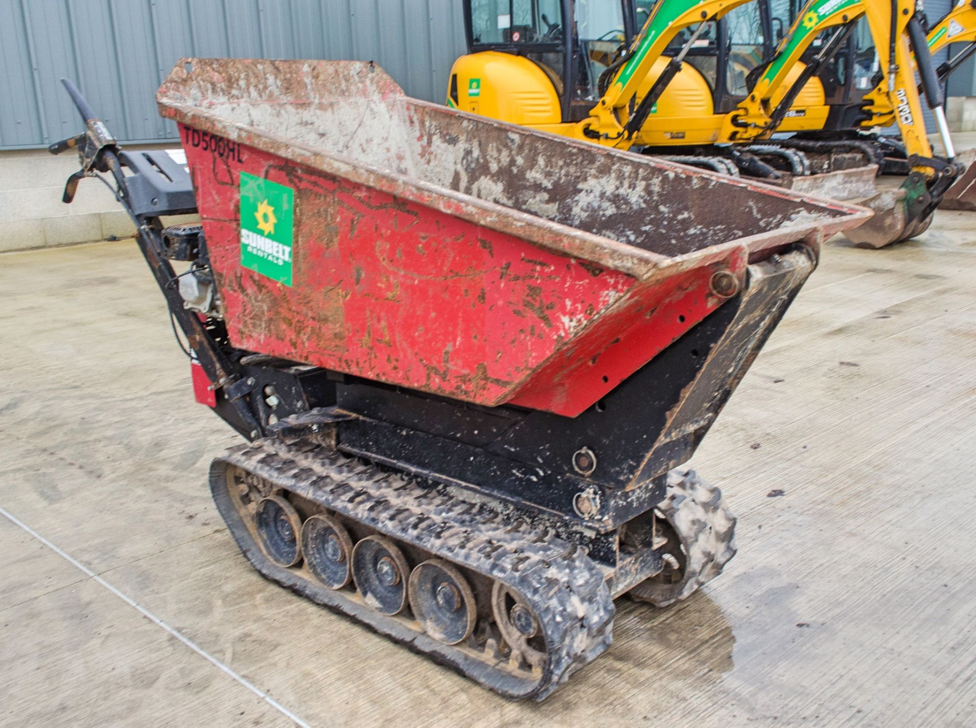 Winget TD500HL 500kg diesel driven rubber tracked walk behind hi-tip dumper A697952 - Image 2 of 10