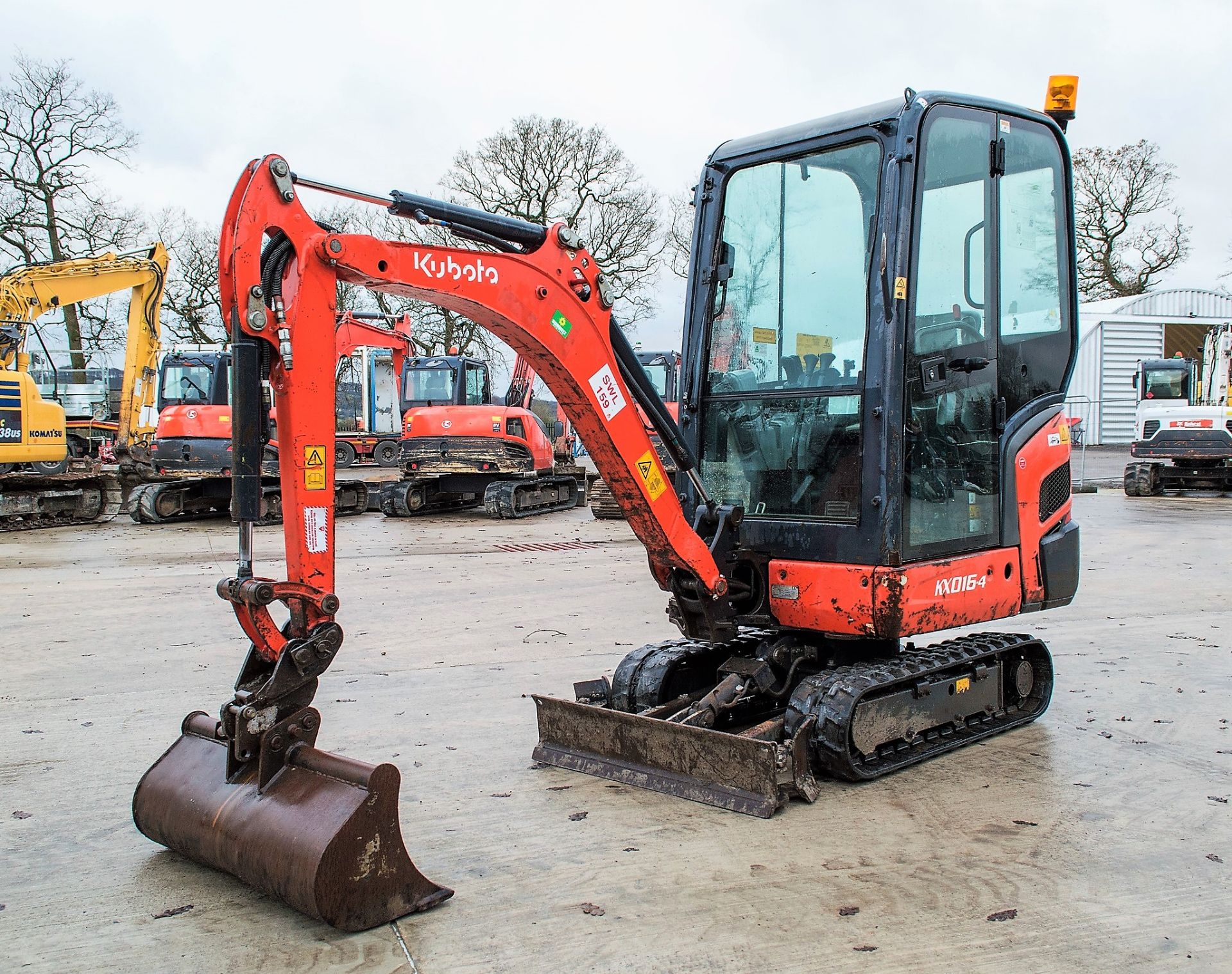 Kubota KX016-4 1.5 tonne rubber tracked excavator Year: 2014 S/N: 57529 Recorded Hours: 2638