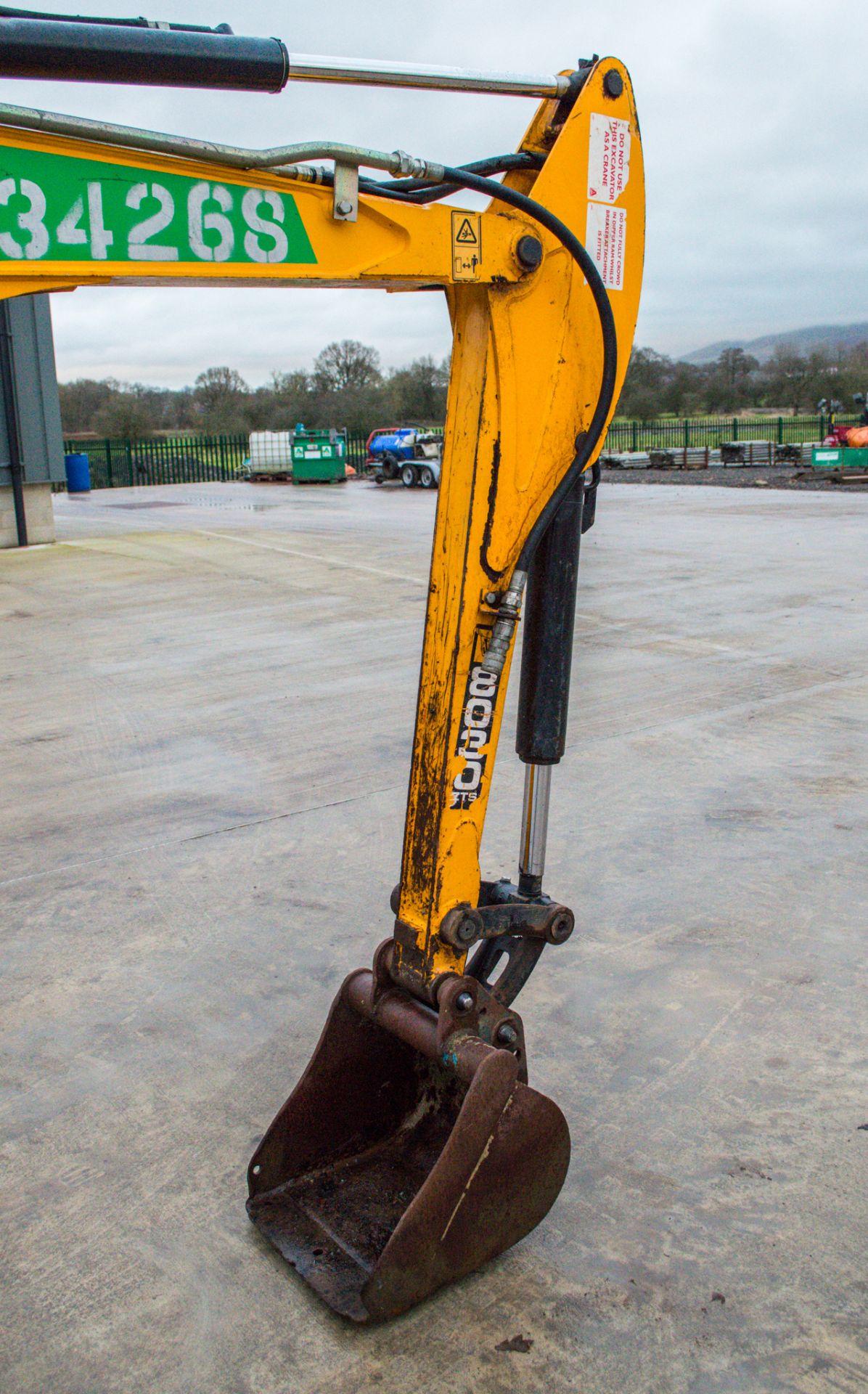 JCB 8030 3 tonne rubber tracked excavator  Year: 2014 S/N: 17016 Recorded Hours: 3025 A634268 piped, - Image 11 of 16