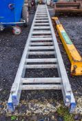 2 stage aluminium ladder A841080