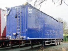 BMI AW130 13.5 metre tri axle walking floor waste trailer Year: 2016 Reg Ident: C420602 S/N: