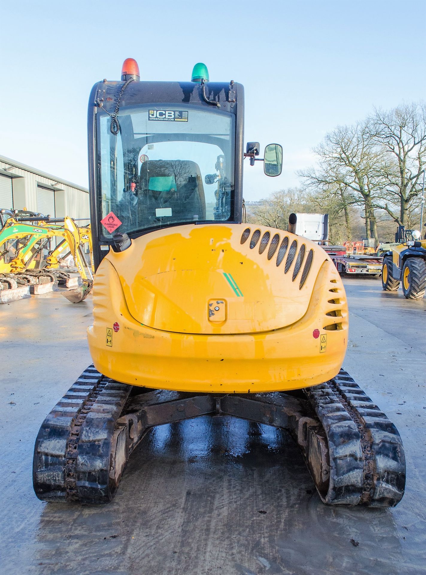 JCB 8050 ZTS 5 tonne rubber tracked excavator Year: 2013 S/N: 1741976 Recorded Hours: 3800 blade, - Image 6 of 23
