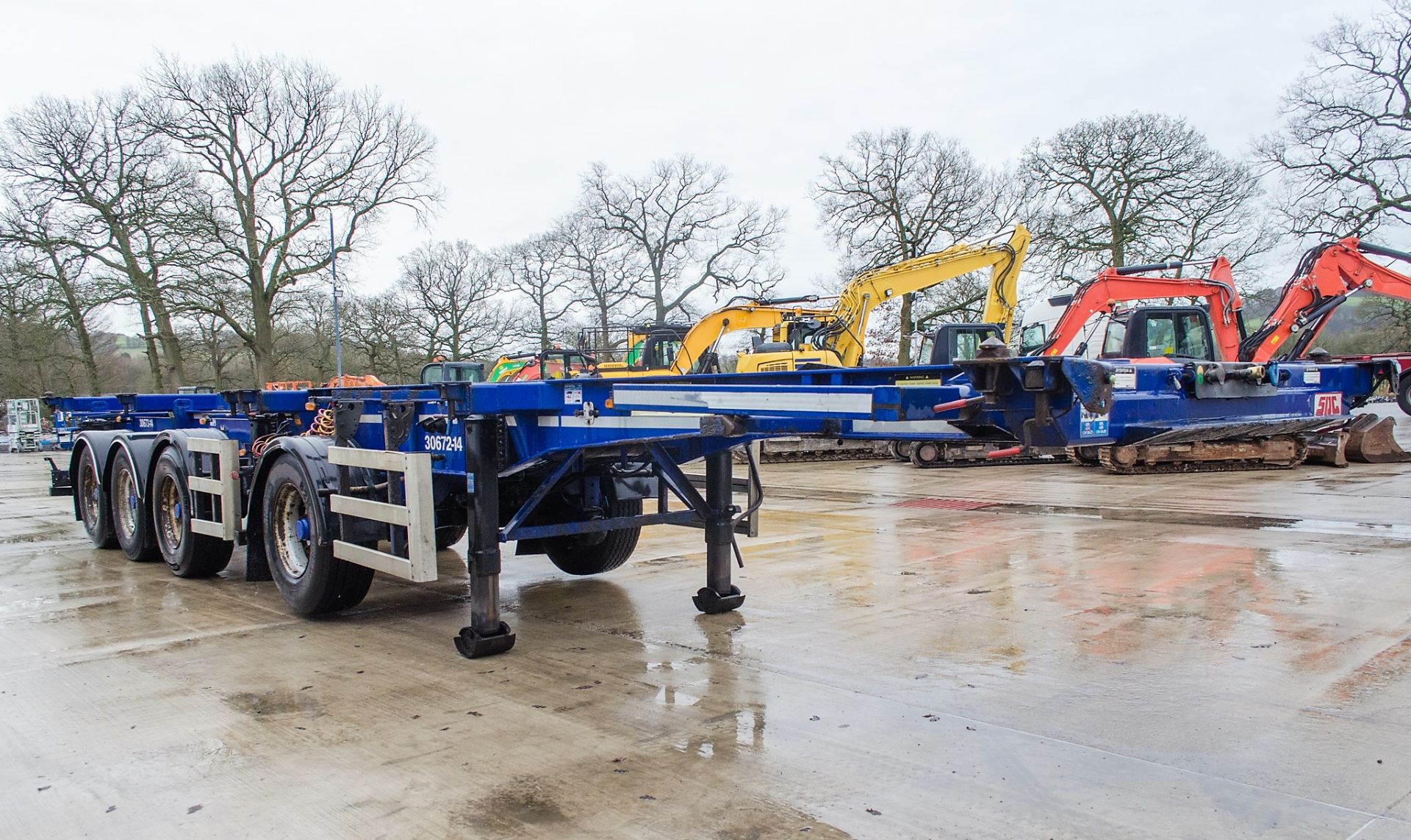 SDC Trailers 4 axle multi function/splitter skeletal container trailer - Image 2 of 16