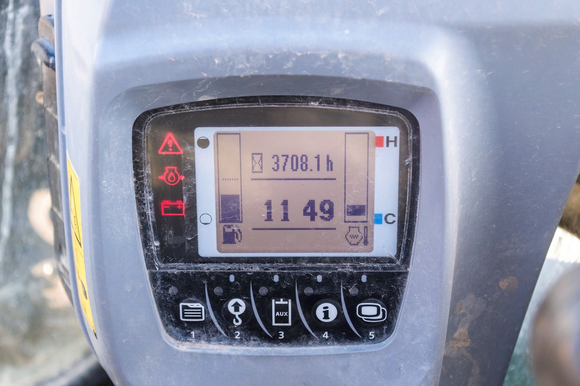 Kubota U55-4 5.5 tonne rubber tracked excavator Year: 2014 S/N: 52741 Recorded Hours: 3708 blade, - Image 19 of 20