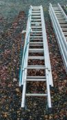 3 stage extendable aluminium ladder 3359-0271