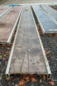 Aluminium staging board approximately 20ft long 1306-2294
