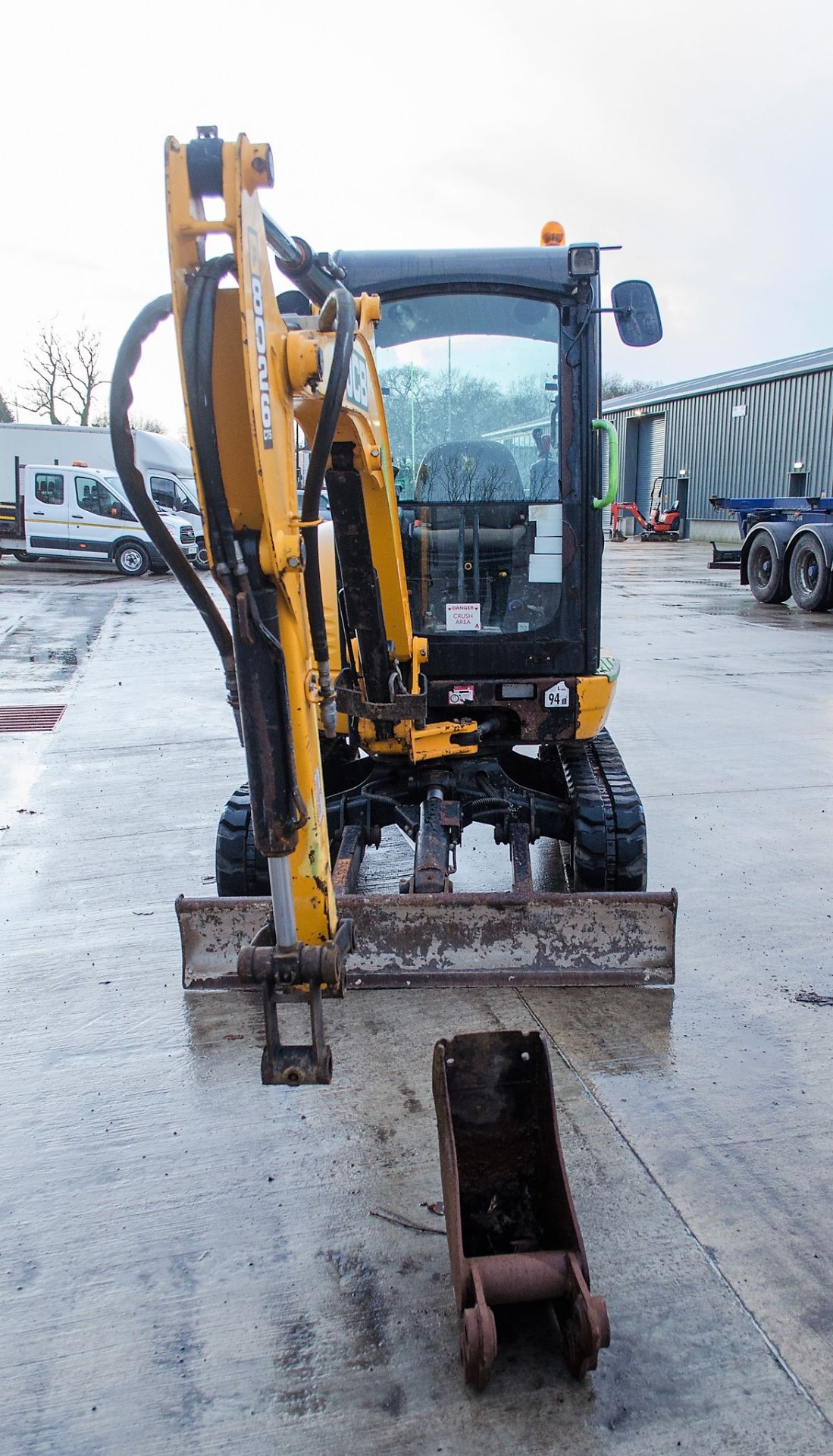 JCB 8026 CTS 2.6 tonne rubber tracked midi excavator Year: 2014 S/N: 1779685 Recorded Hours:  piped, - Image 5 of 21