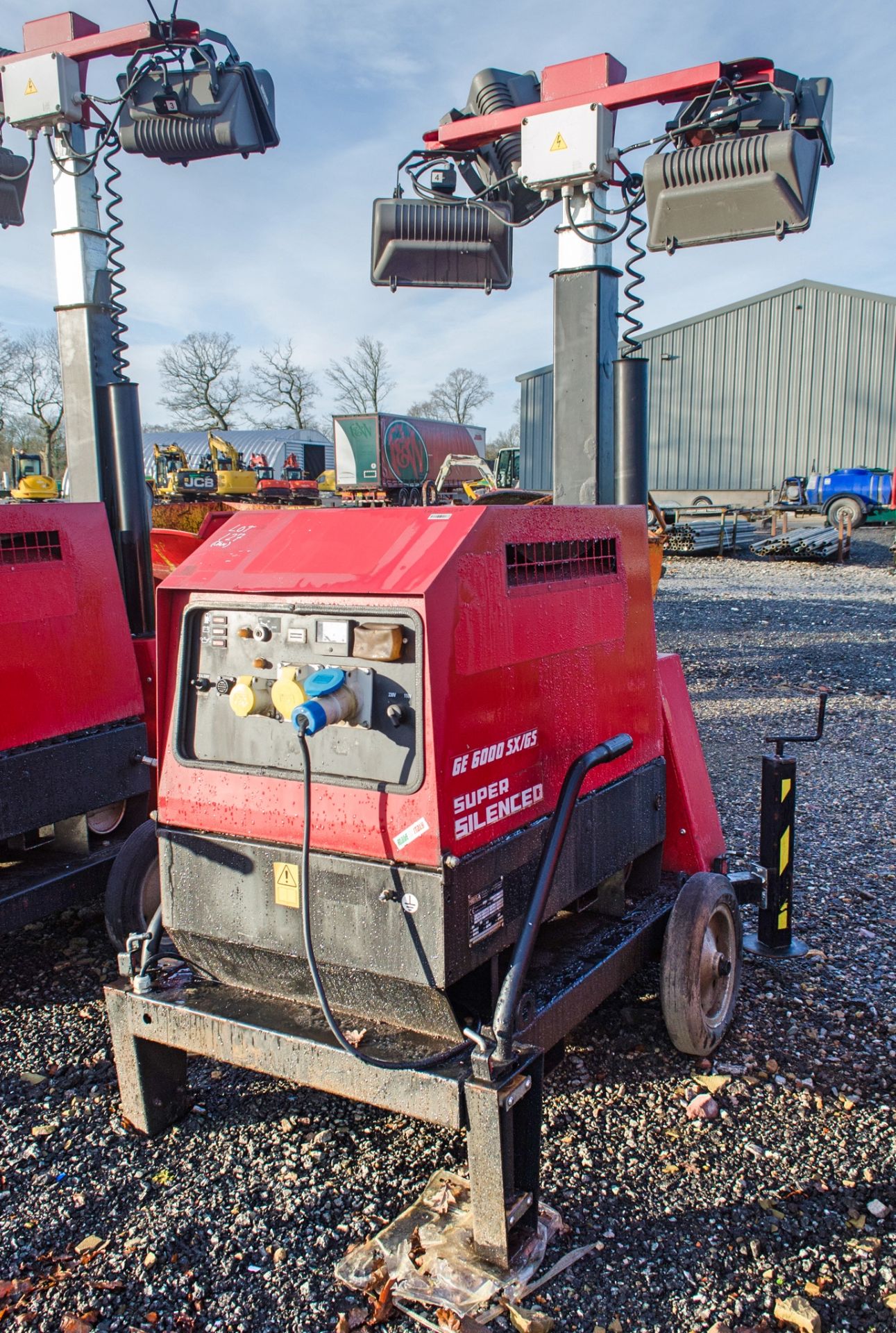 Mosa GE6000 SX/GS 6 kva diesel driven generator/lighting tower Year: 2014 S/N: 36679 Recorded Hours: