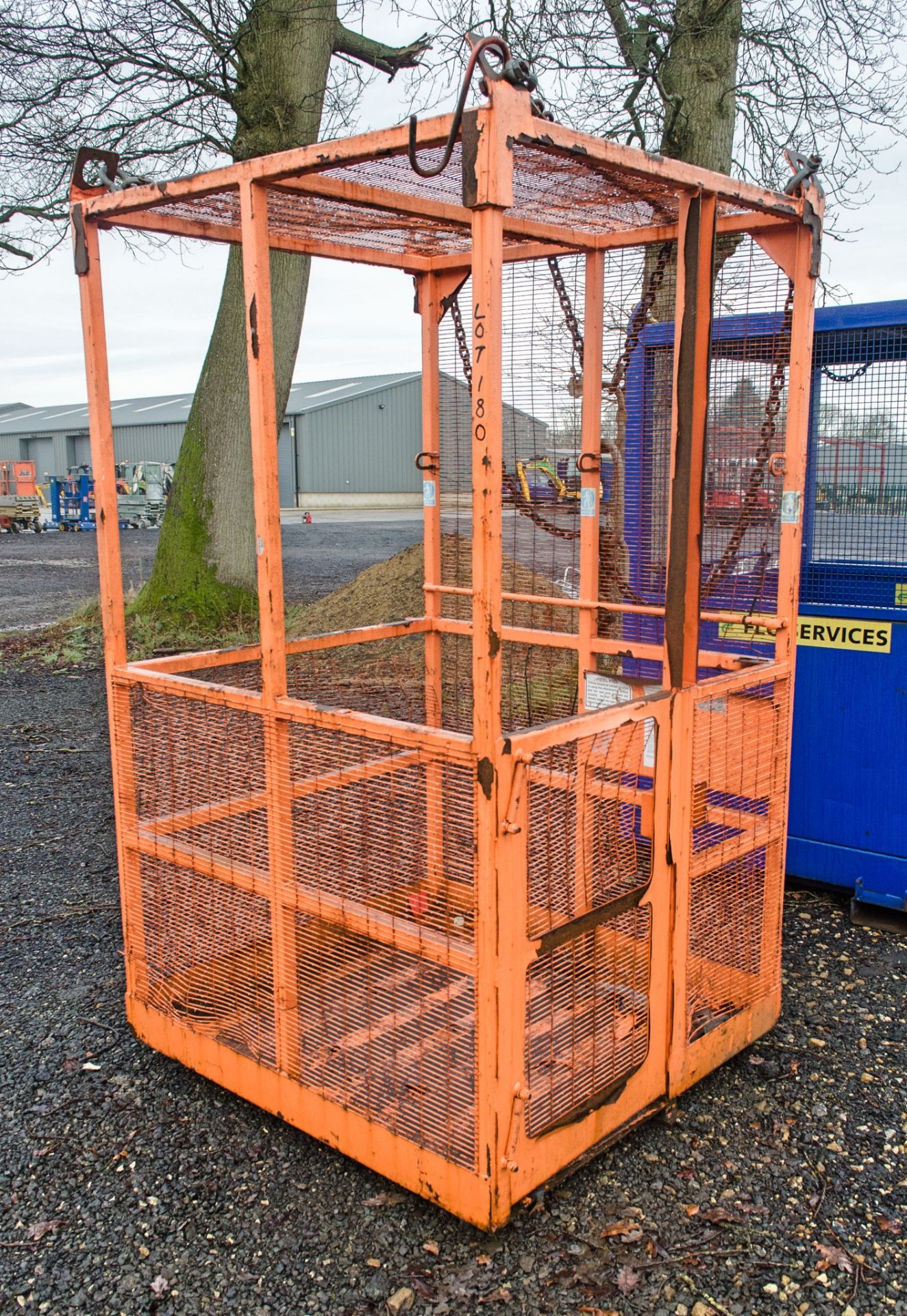 Interlift personnel cage