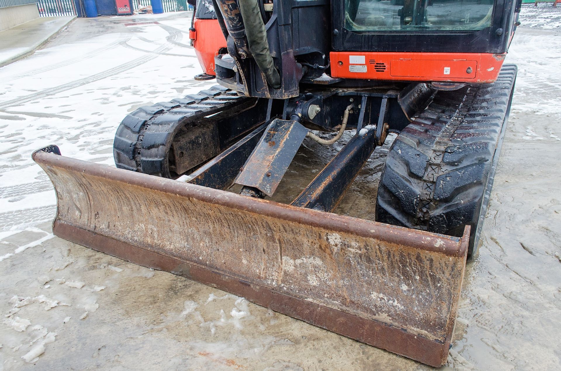 Kubota KX080-4 8 tonne rubber tracked excavator Year: 2017 S/N: 41938 Recorded Hours: 4021 blade, - Image 11 of 22