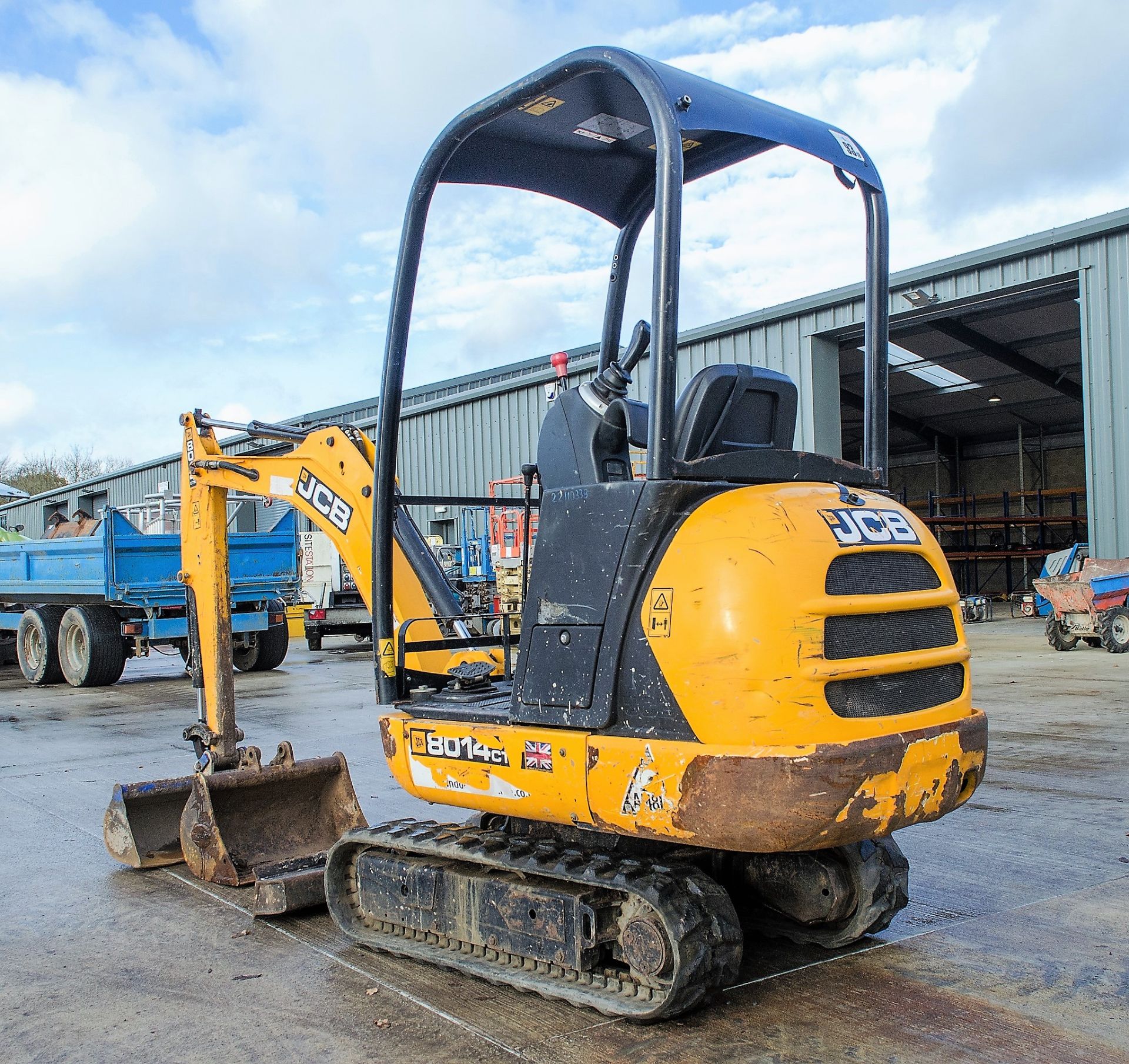 JCB 8014 CTS 1.5 tonne rubber tracked mini excavator Year: 2015 S/N: 2070994 Recorded Hours: 1325 - Image 4 of 21