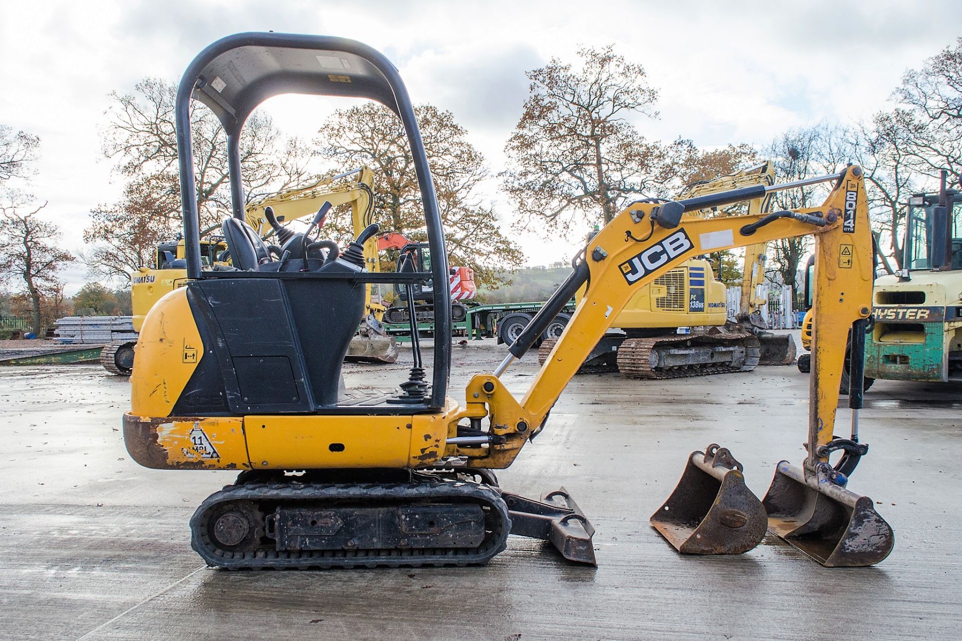 JCB 8014 CTS 1.5 tonne rubber tracked mini excavator Year: 2015 S/N: 2070994 Recorded Hours: 1325 - Image 8 of 21