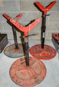 3 - Ridgid roller pipe stands
