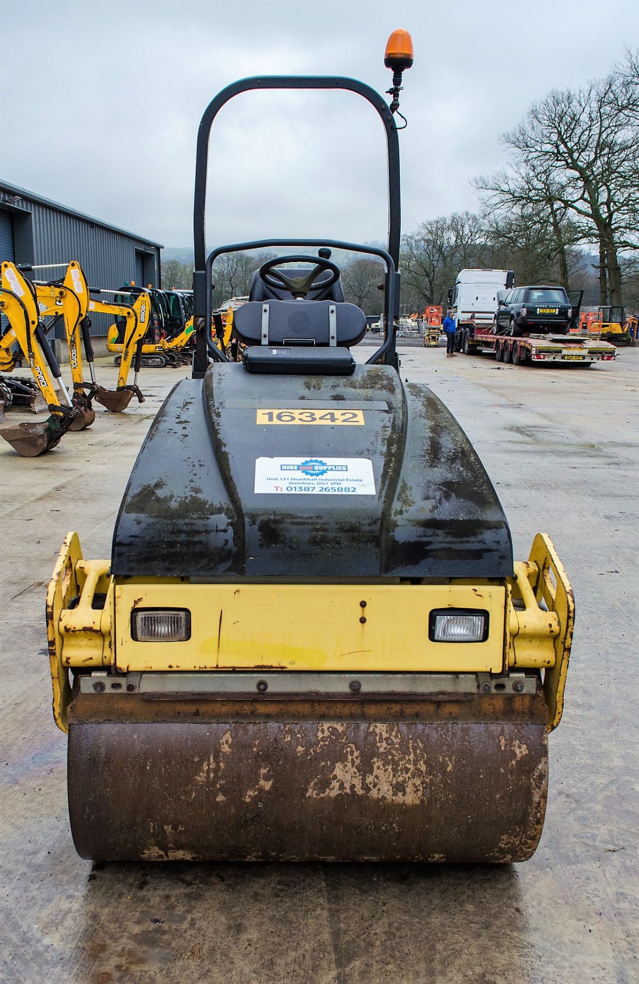 Bomag BW120 AD-4 double drum ride on roller Year: 2007 S/N: 0025150 Recorded Hours: 1692 16342 - Image 5 of 18