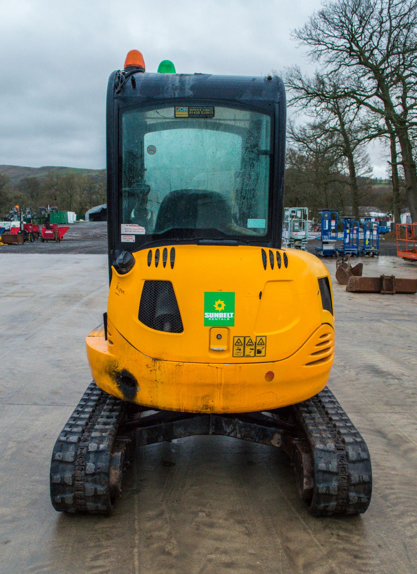 JCB 8030 3 tonne rubber tracked excavator  Year: 2014 S/N: 17016 Recorded Hours: 3025 A634268 piped, - Image 6 of 16