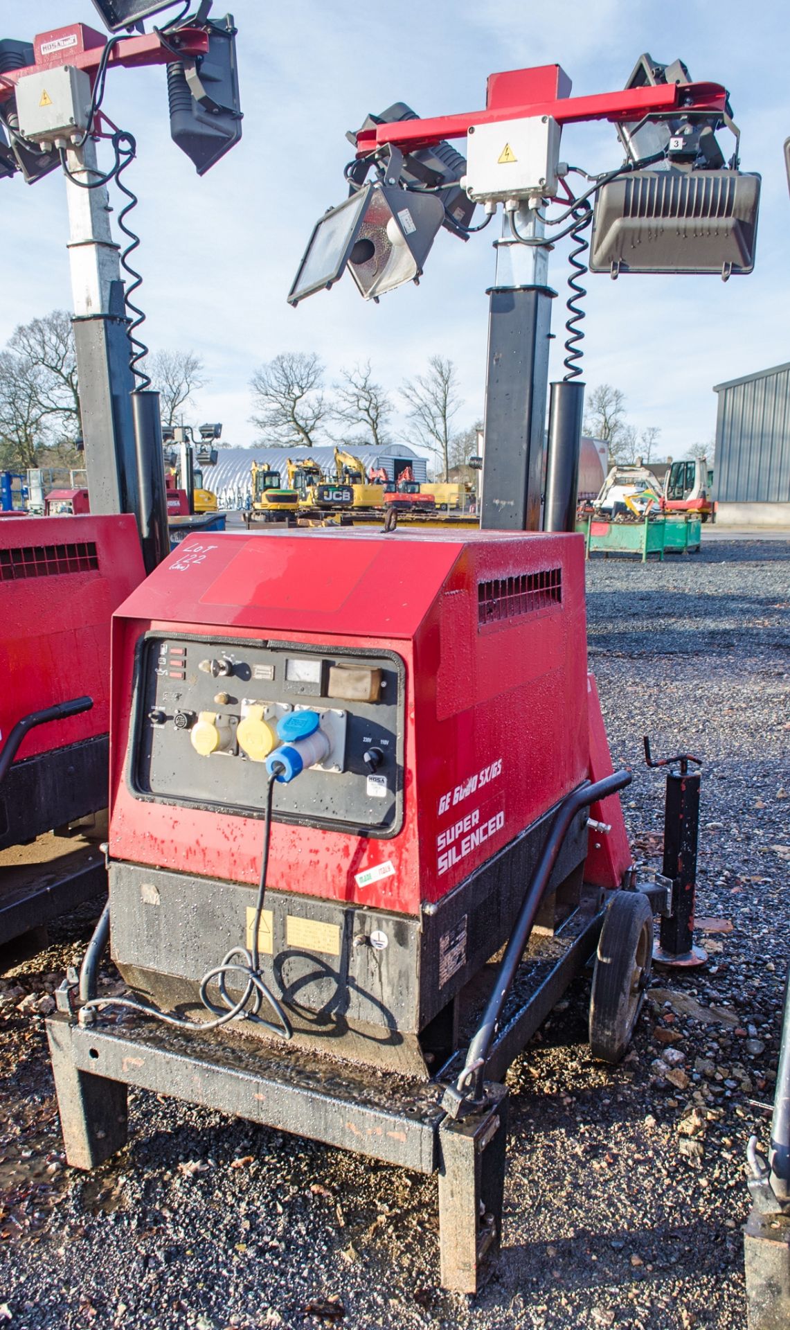 Mosa GE6000 SX/GS 6 kva diesel driven generator/lighting tower Year: 2014 S/N: 36551 Recorded Hours: