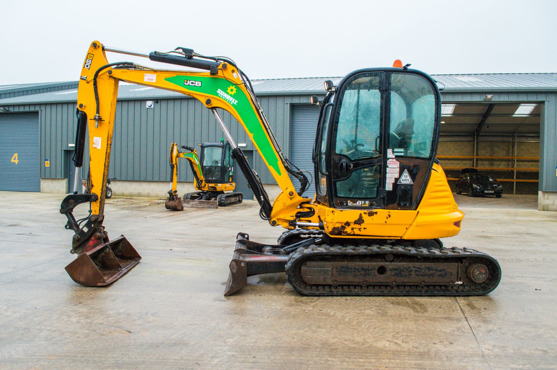 JCB 8065 RTS 6.5 tonne rubber tracked midi excavator Year: 2013 S/N: 1538571 Recorded Hours: 3047 - Image 8 of 19