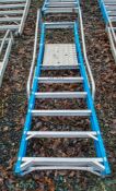 Lyte 6 tread fibreglass framed aluminium step ladder MON3
