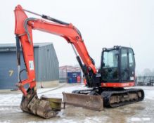 Kubota KX080-4 8 tonne rubber tracked excavator Year: 2017 S/N: 41938 Recorded Hours: 4021 blade,
