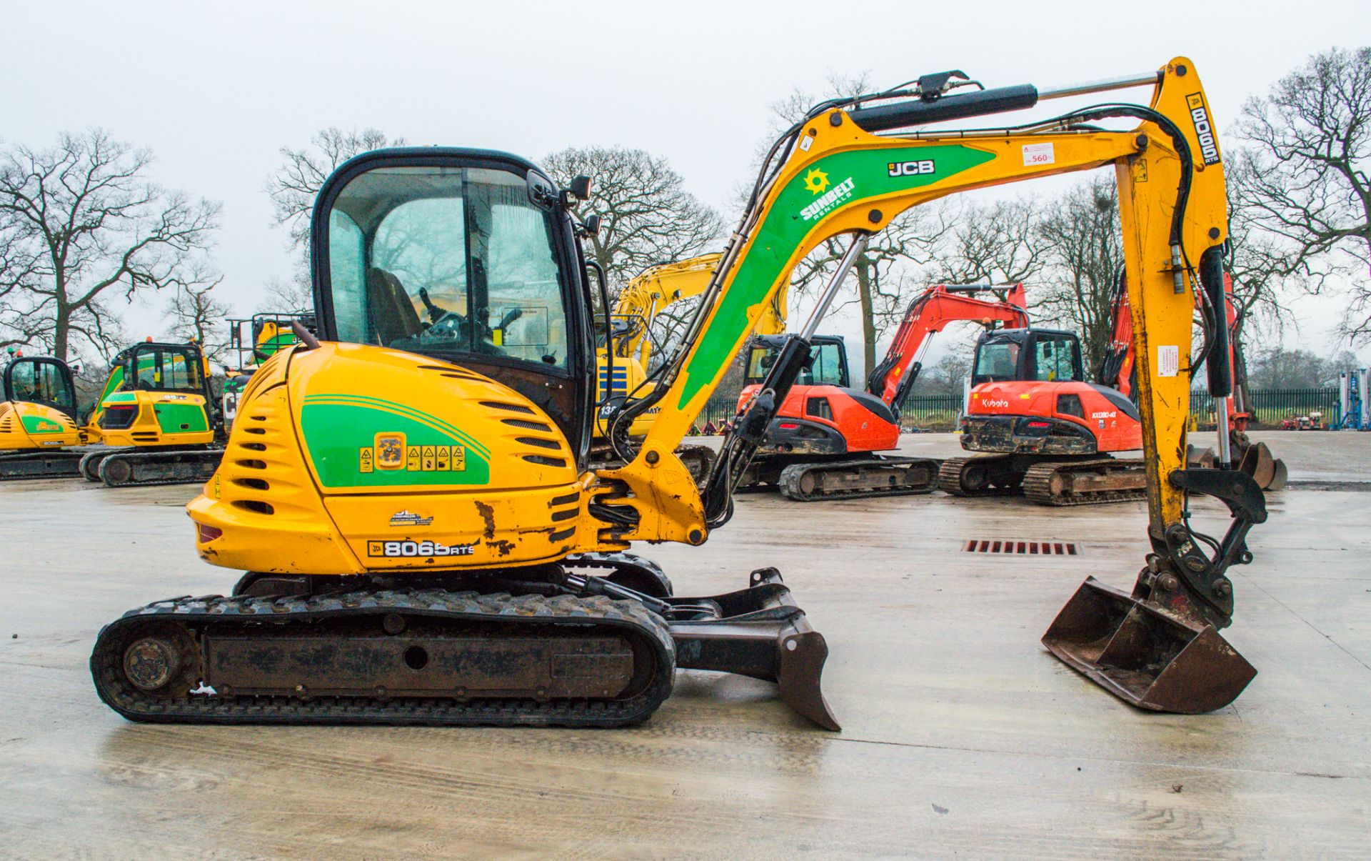 JCB 8065 RTS 6.5 tonne rubber tracked midi excavator Year: 2013 S/N: 1538571 Recorded Hours: 3047 - Image 7 of 19