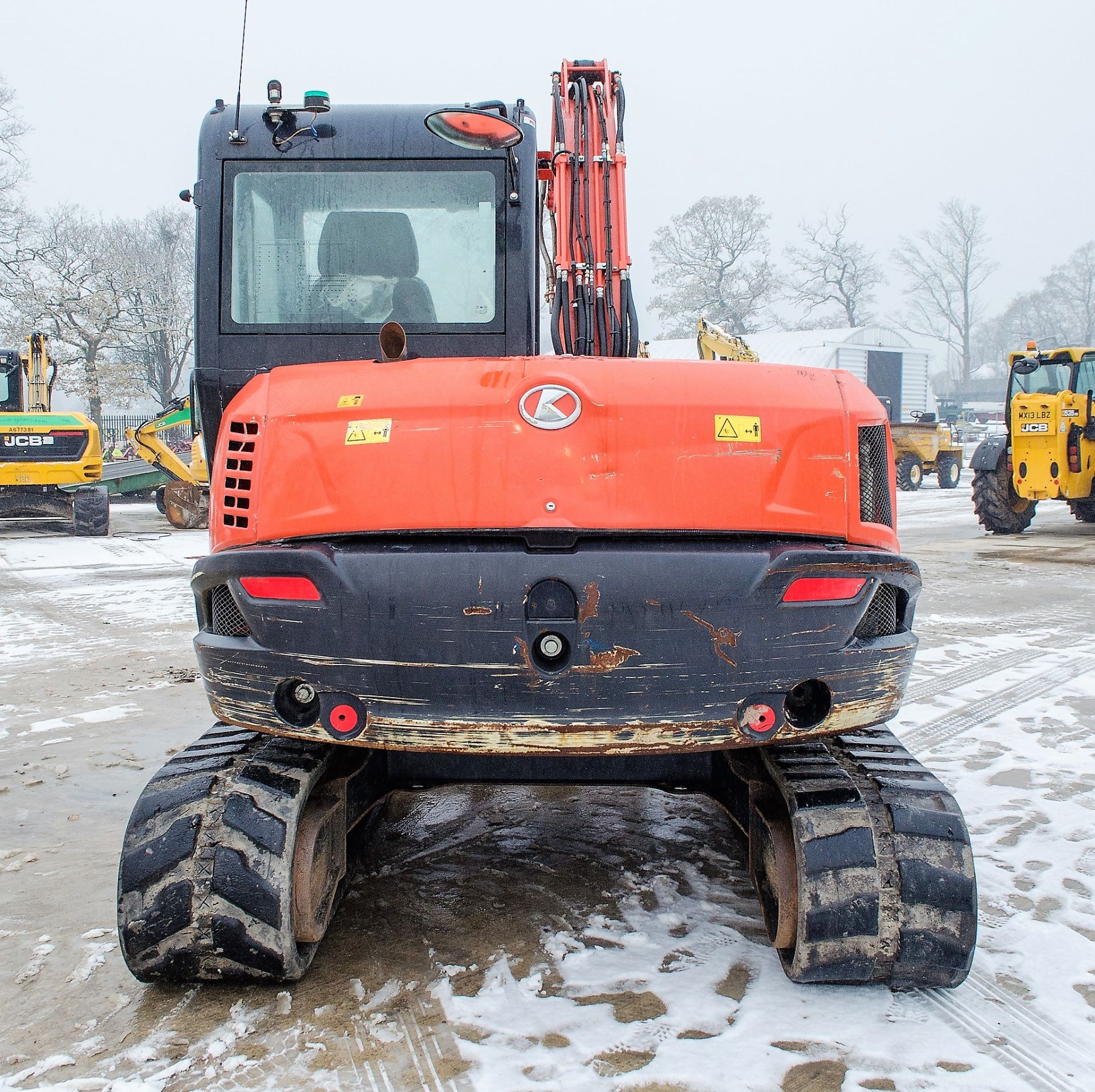 Kubota KX080-4 8 tonne rubber tracked excavator Year: 2017 S/N: 41938 Recorded Hours: 4021 blade, - Image 6 of 22