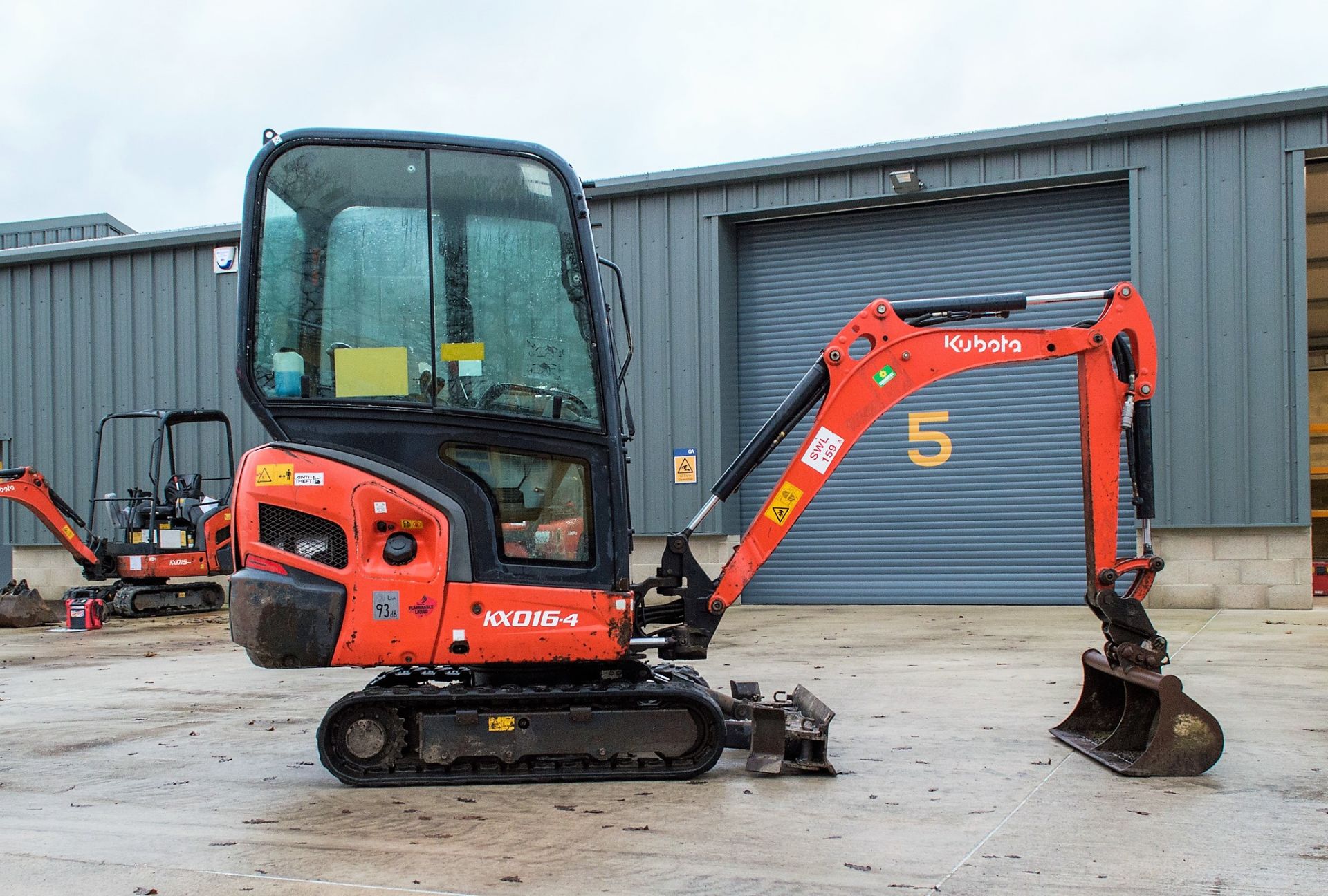 Kubota KX016-4 1.5 tonne rubber tracked excavator Year: 2014 S/N: 57529 Recorded Hours: 2638 - Image 8 of 23