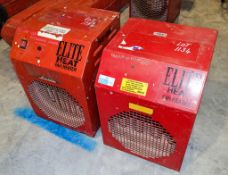 2 - Elite Heat 110v fan heaters WOO4F28, 18180341