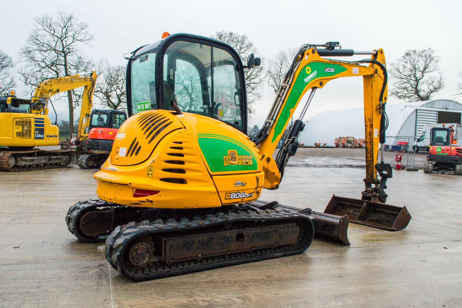 JCB 8065 RTS 6.5 tonne rubber tracked midi excavator Year: 2013 S/N: 1538571 Recorded Hours: 3047 - Image 3 of 19