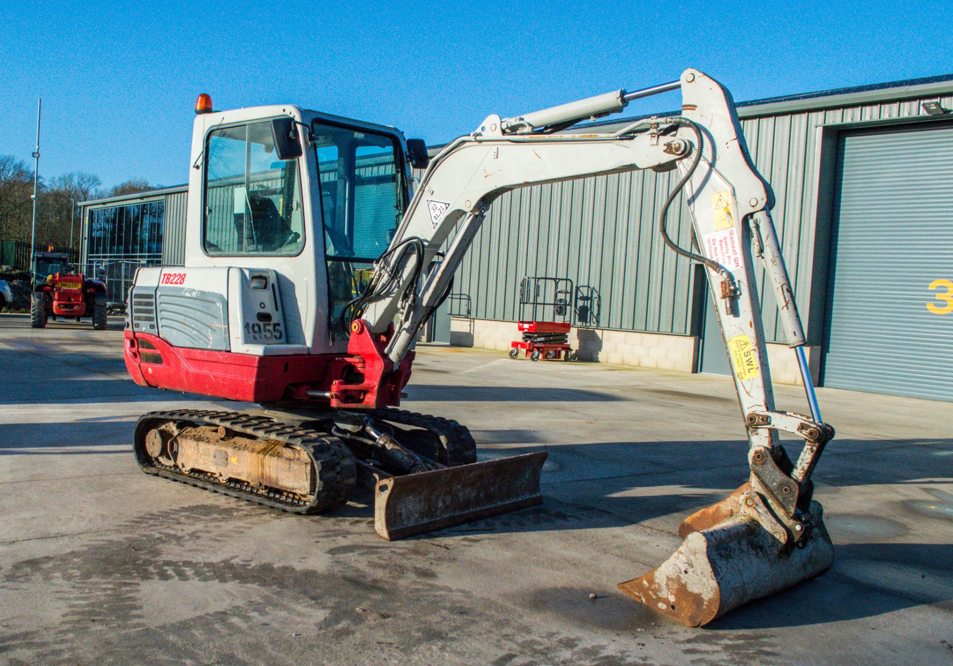 Takeuchi TB228 2.8 tonne rubber tracked excavator Year: 2015 S/N: 804197 Recorded Hours: 3064 piped, - Image 2 of 17