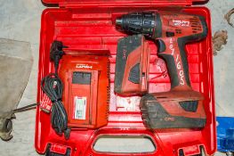 Hilti SFC 22-A 22v cordless drill c/w 2 batteries, charger and carry case, A804064