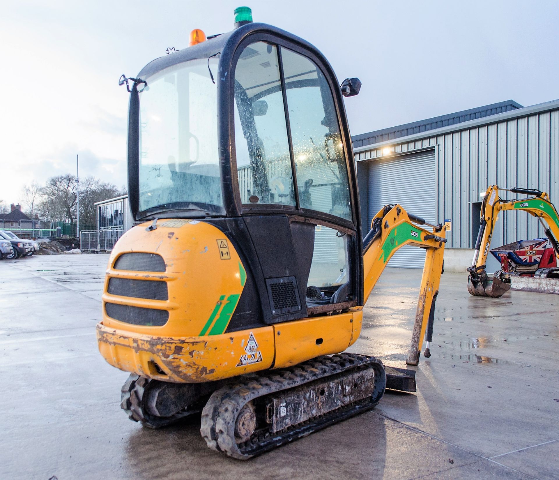 JCB 8016 1.6 tonne rubber tracked mini excavator Year: 2013 S/N: 071424 Recorded Hours: 2052 pipe - Image 3 of 20